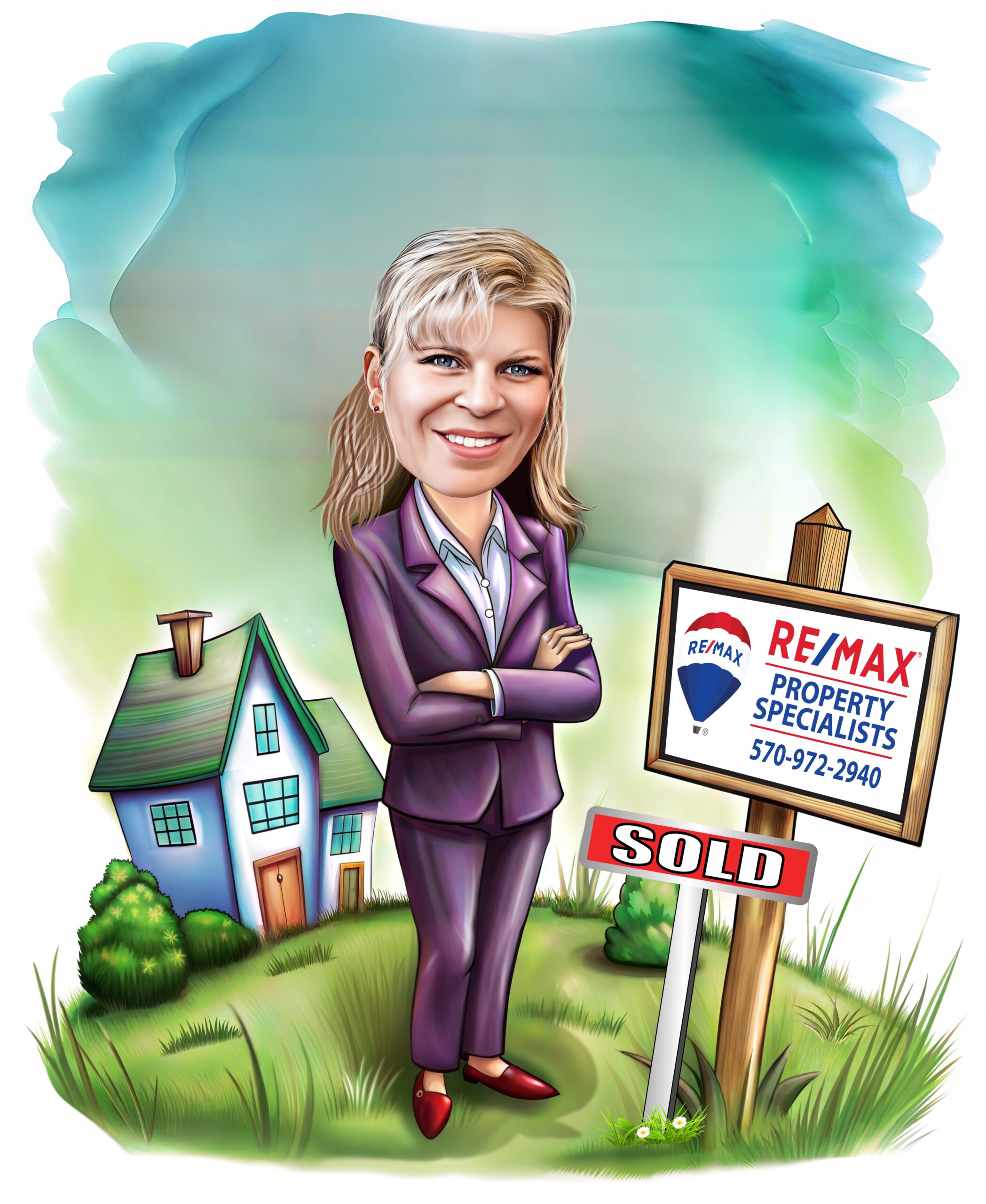 Drawing icon of Heather Rickert